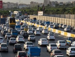 ترافیک سنگین در آزادراه قزوین _ کرج